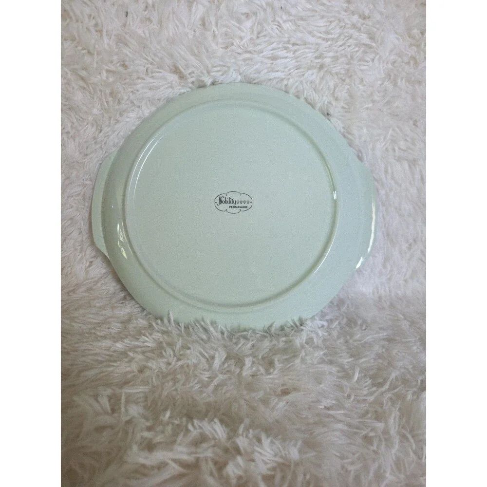 Nobility Permaware Mist 12 Inch Plater 1950s MCM Atomic Daisies